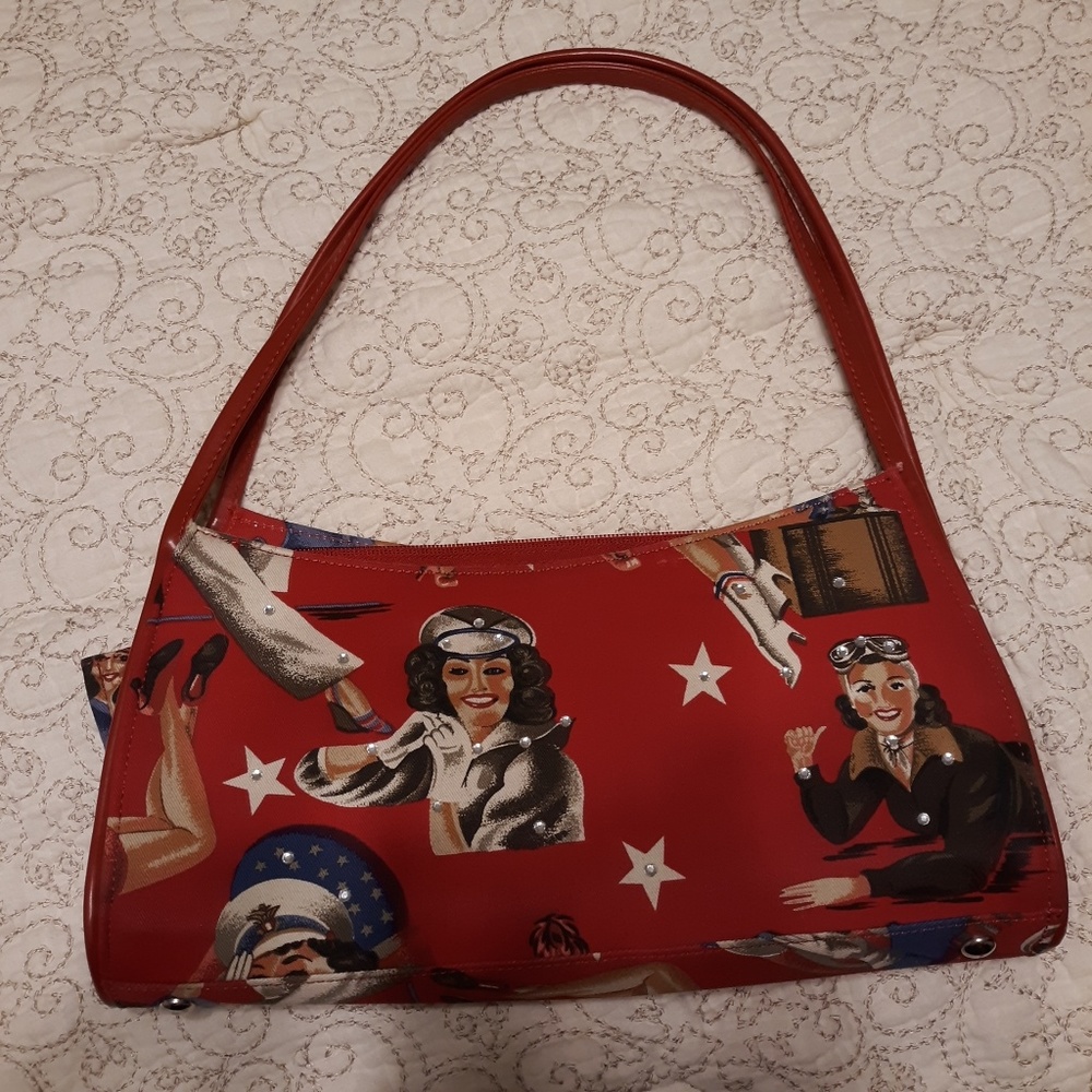 Vintage pinup girl purse